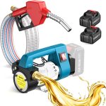 Pompe  diesel auto - amorante 21v 260w pompe gasoil electrique  fuel gasoil 12 gpm avec buse darrt ...