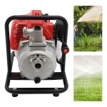 Pompe � eau � essence 2 temps 43 cc 125 kw (17 cv) ? pompe de jardin avec tuyau daspiration de 2 m ? ...