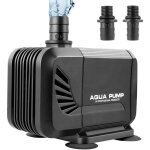 Pompe � eau immerg�e - d�bit max. 1500l - h - refoulement 1. 6m - aquarium �tang r�servoir de poissons ...