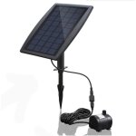 Pompe  eau solaire sans balais pour bassin idale pour les fontaines avec panneau solaire 9v 25w offrant ...