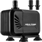 Pompe eau submersible 15w 1500l / h mini pompe silencieuse pompe aquarium avec 2 buses 13 / 16mm hauteur ...