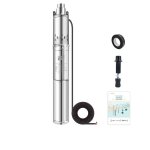Pompe  eau submersible solaire 150w 12v hauteur max 35m 370w dc 24v