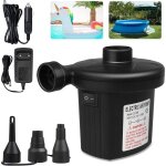 Pompe electrique gonfleur dgonfleur 2 en 1 gonfleur lectrique pompe matelas gonflable avec 3 buses ...