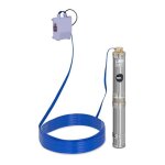 Pompe immergee pompe de puits submersible refoulement 6000 l / h 370 watts acier inoxydable