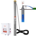Pompe immerg�e pour puits profond - vevor - 2200 w - 144 m - bo�tier de commande externe ip68 pour maison ...