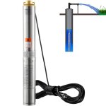 Pompe immerg�e pour puits profond - vevor - 370 w - 50 m - bo�tier de commande externe ip68 pour maison ...