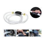 Pompe manuelle pour transfert de liquides eau carburant essence pompe  siphon avec clapet anti - retour ...
