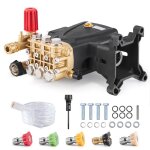 Pompe de nettoyeur haute pression - duoku - piston triplex horizontal - 4 000 psi - 40 gpm - compatible ...