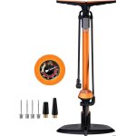 Pompe � v�lo pompe manuelle - novago - double t�te - manom�tre - 160 psi - accessoires inclus