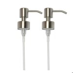 Pompe de rechange pour distributeur de savon liquide - acier inoxydable inox � finition bross�e 2 pi�ces ...