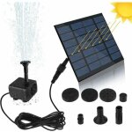 Pompe solaire pour fontaine pompe  eau avec panneau solaire monocristallin 12 w pour bassin de jardin ...