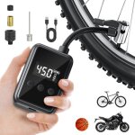 Pompe  vlo lectrique 150psi ttlife compresseur  air portatif 5000mah gonfleur velo portable pour ...