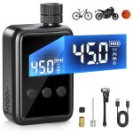 Pompe à vélo mini pompe a velo electrique portable pompe vélo adapté pour schrader et presta 150psi pompe ... Pompe à vélo mini pompe a velo electrique portable pompe vélo adapté pour schrader et presta 150psi pompe ...