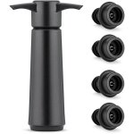 Pompe  vide vin avec 4 bouchons bouchon vin vide air rutilisable bouchon bouteille vin garde le vin ...