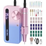 Ponceuse lectrique  ongles avec 15 embouts polisseurs & 30 bandes abrasives pour couper 0 - 35 000 ...