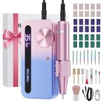 Ponceuse �lectrique � ongles avec 15 embouts polisseurs & 30 bandes abrasives pour manucure & p�dicure. ...