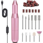 Ponceuse �lectrique pour ongles - febest - portable - kit manucure et p�dicure - 25000 tr / min - 6 forets ...