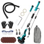 Ponceuse girafe 1250w avec aspiration intgre et led ponceuse de murs et plafonds tlescopique repliable ...