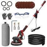 Ponceuse girafe 13000w - 225mm ponceuse plafond - 2800rpm ponceuse - 6 vitesses - led / cordon 4m - pliage ...