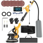 Ponceuse girafe 9 vitesses - 220mm ponceuse plafond - 950w / 2100r / min - led / cordon 3. 5m - pliage ...