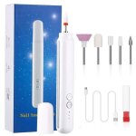Ponceuse manucure - ponceuse pedicure ponceuse  ongles - lime a ongles electrique 15000 rpm - kit manucure ...