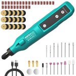 Ponceuse manucuremini cordless rotary tool usb charging with led5 - speed rotary tool kit with 80 acessories ...