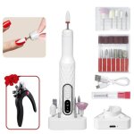 Ponceuse pour ongles professionnel sans fil - hykjside - lime a ongle electrique 12 en 1 - 30000 tr / ...
