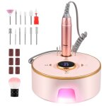 Ponceuse pour ongles professionnelle 13 in 1 4000mah ponceuse  ongles electrique avec affichage ledfraise ...