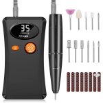 Ponceuse pour ongles professionnelle electrique 35000 rpm avec 11 embouts et affichage lcd vitesse rglable ...
