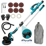 Ponceuse de plafond - ponceuse - 1250w / 11. 5a - - 5 vitesses - cordon de 4 m - led - poigne rtractable ...