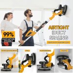 Ponceuse de plafond 950w - 220mm ponceuse girafe - 9 vitesses - led - pliage tlescopique - limination ...