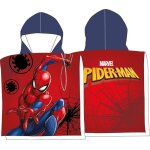 Poncho de bain enfant avec capuche marvel spider - man city spider web adventure araign�e logo rouge ...