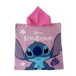 Poncho de bain lilo & stitch disney - rose