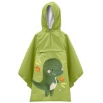Poncho cape de pluie impermable pour enfant vert taille unique