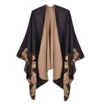 Poncho femmeponcho femme hiver lgant chle femme chaud cadeau de nolponcho cape rversible charpe ...
