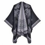 Poncho femmeponcho femme hiver lgant chle femme chaud cadeau de nolponcho cape rversible charpe ...