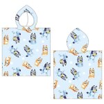 Poncho de plage bluey - cape de bain ? serviette schage rapide 55x115 cm