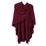 Ponchoponcho ch�le finement drap� tricot� cape cardiganchaud poncho cape �charpe ch�le hiver automne ...