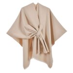 Ponchoponcho femme el�gant crois�e devantchaud poncho cape r�versible �charpe ch�le hiver automne cadeau ...