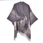 Ponchoponcho femme elgant croise devantchaud poncho cape rversible charpe chle hiver automne cadeau ...