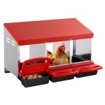 Pondoir  poules - vevor - 796x525x475 mm - avec trous infrieurs plate - forme de repos - pour diffrentes ...