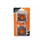 Pontet rehausse adaptateur de guidon replay pour moto ?22mm  28mm h20mm argent