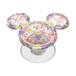 Popsockets popgrip 113014 ? fixation t�l�phone multicolore translucide fleurs mickey