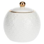 La porcellana bianca sucrier avec couvercle 270 ml p012801300