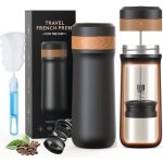 Portable franais presse cafetire 12 oz cafetire franais de voyage tasse  caf isole en acier inoxydable ...