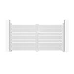 Portail battant - casanoov - vogel - 3m h. 143cm - blanc - aluminium