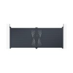 Portail battant - casanoov - veleta - 4m h. 145cm - gris anthracite - aluminium Portail battant - casanoov - veleta - 4m h. 145cm - gris anthracite - aluminium