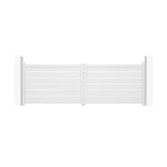 Portail battant - casanoov - vogel - 4m h. 125cm - blanc - aluminium