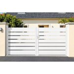 Portail battant - casanoov - vogel - 4m h. 143cm - blanc - aluminium