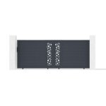 Portail coulissant - casanoov - sunny - 4m h. 145cm - aluminium - gris anthracite